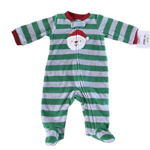 Child of Mine by Carters Santa Christmas Sleep and Play Sleeper Size NB NWT
